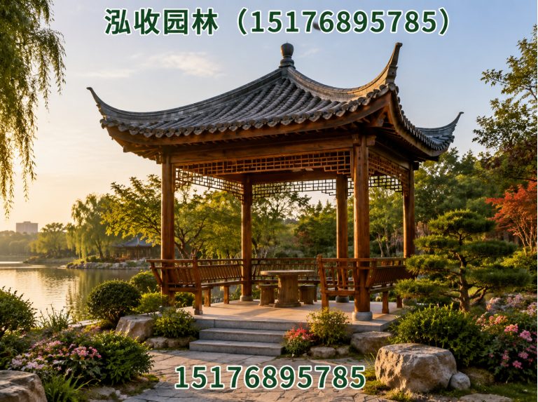 黔南防腐木凉亭展示图